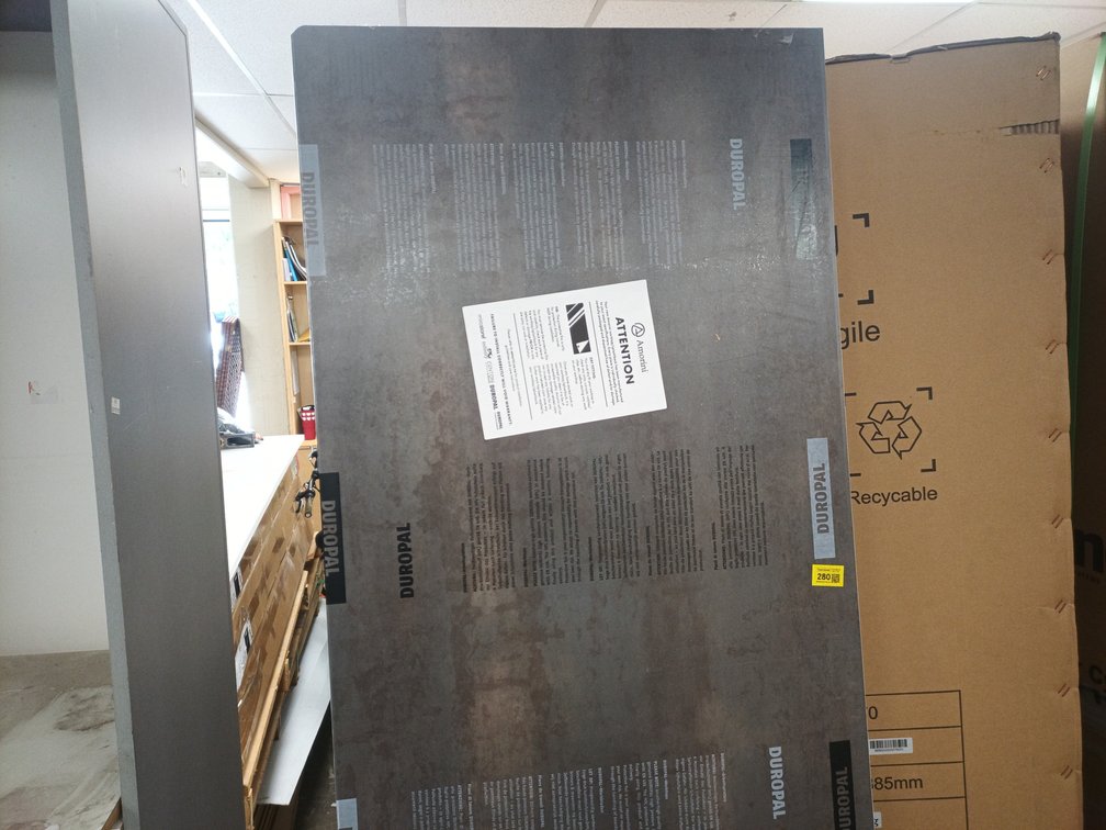 Duropal Tempered Steel Countertop Panel