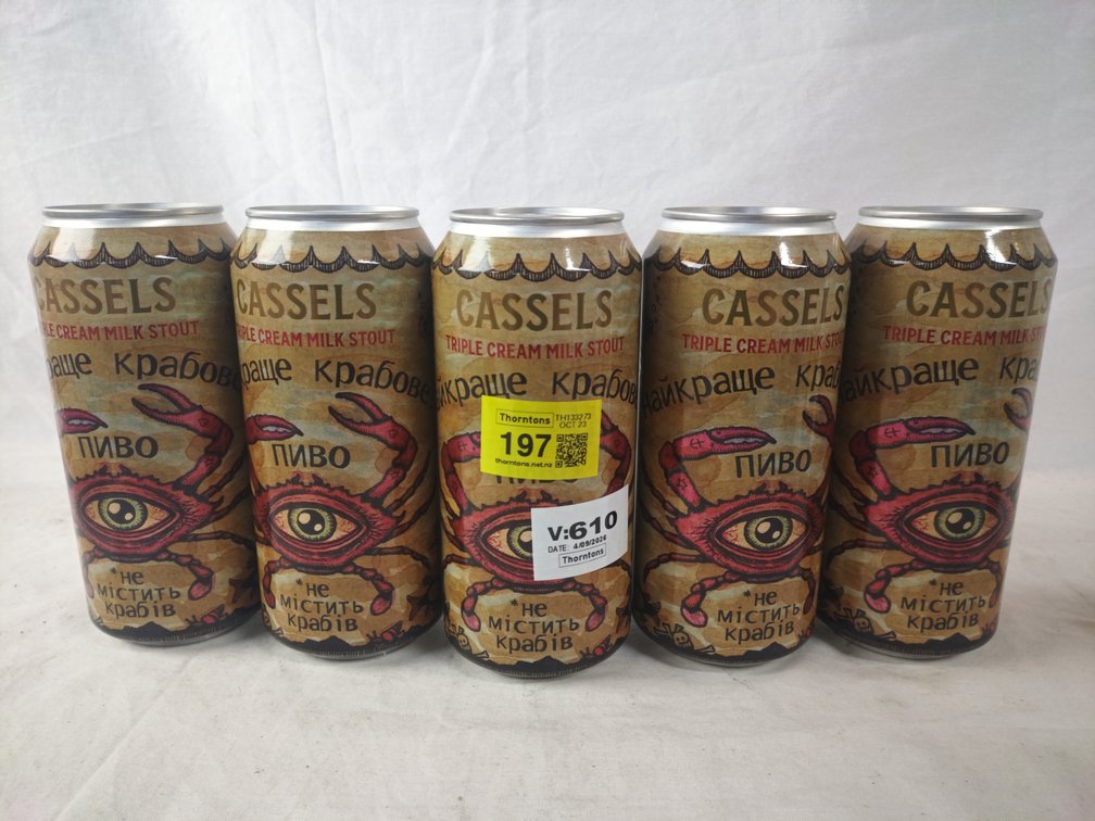 Cassels Milk Stout Cans x 5