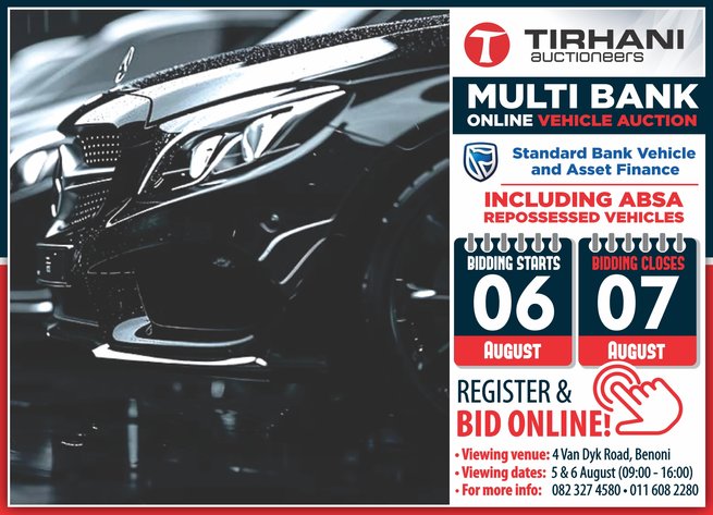 Image for MULTI BANK ONLINE VEHICLE AUCTION AUGUST 2025