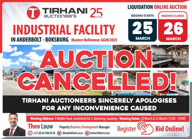 Image for INDUSTRIAL FACILITY IN ANDERBOLT-BOKSBURG | ONLINE AUCTION