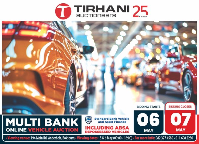 Image for MULTI BANK ONLINE VEHICLE AUCTION | 06 - 07 MAY 2026