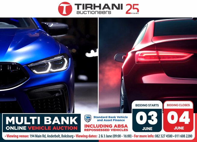 Image for MULTI BANK ONLINE VEHICLE AUCTION | 03-04 JUNE 2026