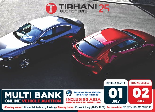 Image for MULTI BANK ONLINE VEHICLE AUCTION | 01-02 JULY 2026