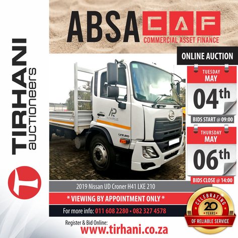 Image for ABSA CAF (Commercial Asset Finance) Online Auction