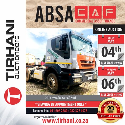Image for ABSA CAF (Commercial Asset Finance) Online Auction