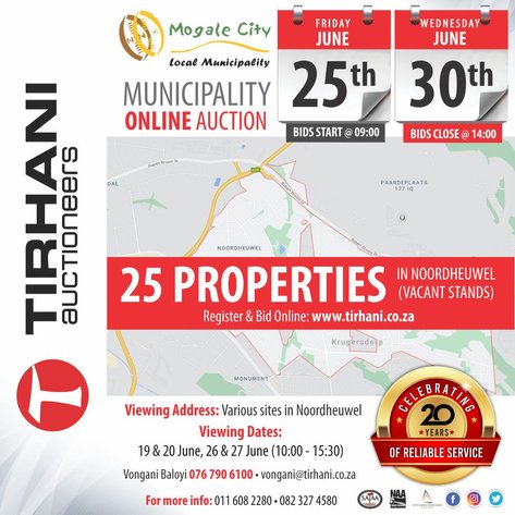 Image for Mogale City Local Municipality (Mogale City) Online Auction
