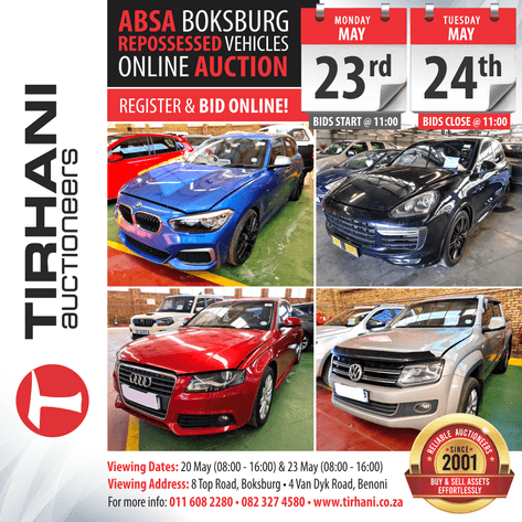 Image for ABSA BOKSBURG REPOSSESSED VEHICLES ONLINE AUCTION