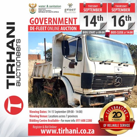 Image for Dept Water & Sanitation Online Auction