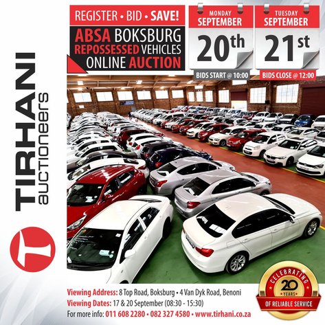 Image for ABSA BOKSBURG REPOSSESSED VEHICLES ONLINE AUCTION