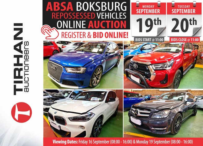 Image for ABSA BOKSBURG REPOSSESSED VEHICLES ONLINE AUCTION