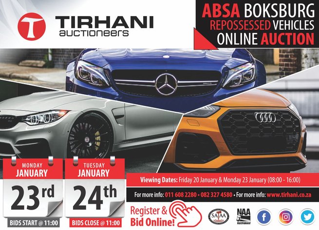 Image for ABSA BOKSBURG REPOSSESSED VEHICLES ONLINE AUCTION