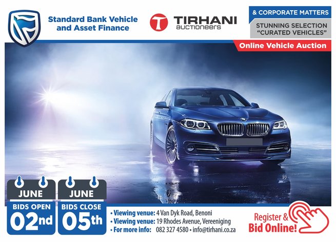 Image for STANDARD BANK VEHICLE AND ASSET FINANCE ONLINE AUCTION & OTHER MATTERS