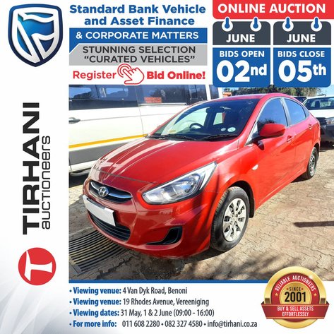 Image for STANDARD BANK VEHICLE AND ASSET FINANCE ONLINE AUCTION & OTHER MATTERS