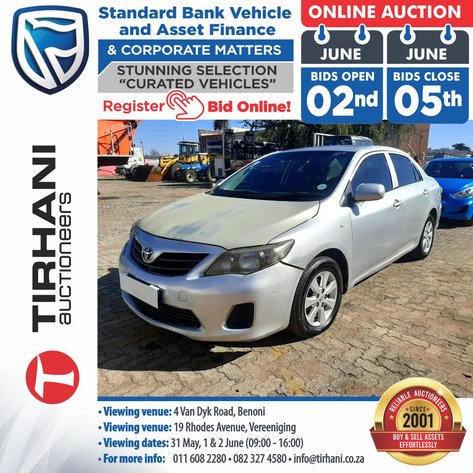 Image for STANDARD BANK VEHICLE AND ASSET FINANCE ONLINE AUCTION & OTHER MATTERS