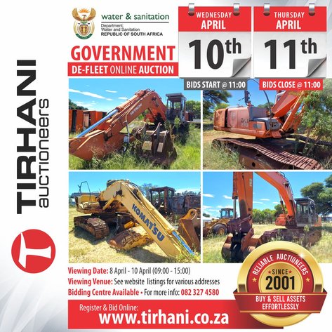 Image for GOVERNMENT DE-FLEET ONLINE AUCTION - WATER AND SANITATION