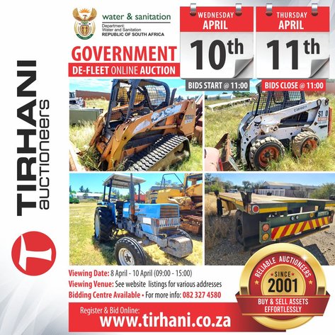 Image for GOVERNMENT DE-FLEET ONLINE AUCTION - WATER AND SANITATION