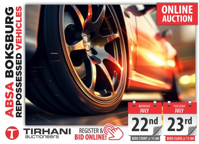 Image for ABSA BOKSBURG REPOSSESSED VEHICLES ONLINE AUCTION JULY 2024