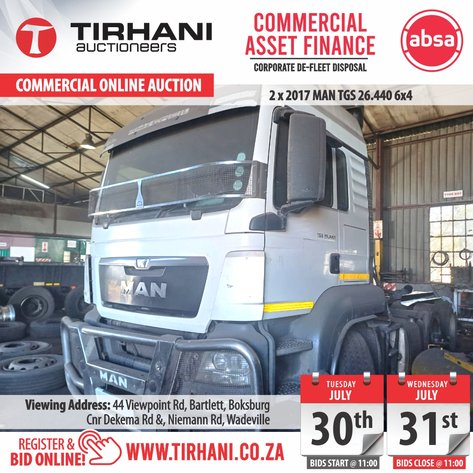 Image for ABSA CAF | CORPORATE DE-FLEET DISPOSAL | COMMERCIAL ONLINE AUCTION
