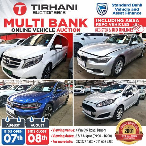Image for MULTI BANK ONLINE VEHICLE AUCTION AUG 2024