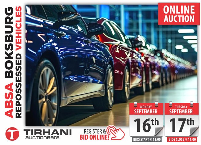 Image for ABSA BOKSBURG REPOSSESSED VEHICLES ONLINE AUCTION SEPT 2024