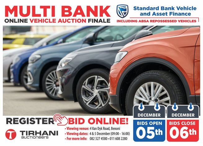 Image for MULTI BANK ONLINE VEHICLE AUCTION DEC 2024