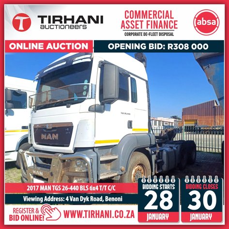 Image for ABSA CAF (COMMERCIAL ASSET FINANCE) | CORPORATE DE-FLEET DISPOSAL | ONLINE AUCTION JANUARY 2025