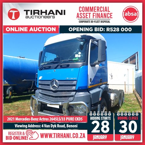 Image for ABSA CAF (COMMERCIAL ASSET FINANCE) | CORPORATE DE-FLEET DISPOSAL | ONLINE AUCTION JANUARY 2025