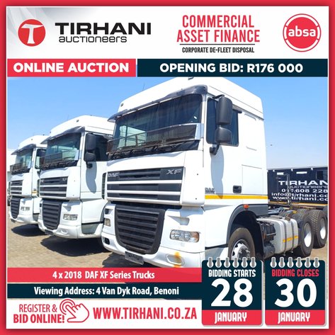 Image for ABSA CAF (COMMERCIAL ASSET FINANCE) | CORPORATE DE-FLEET DISPOSAL | ONLINE AUCTION JANUARY 2025