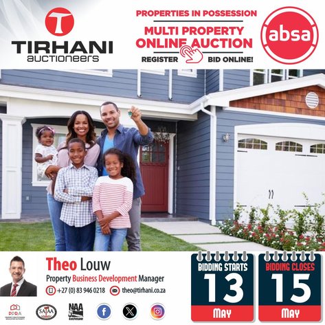 Image for ABSA PROPERTIES IN POSSESSION MULTI PROPERTY ONLINE AUCTION