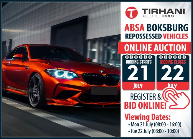 Image for ABSA BOKSBURG REPOSSESSED VEHICLES ONLINE AUCTION JULY 2025