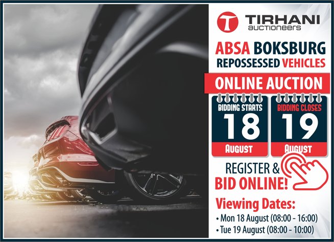 Image for ABSA BOKSBURG REPOSSESSED VEHICLES ONLINE AUCTION AUGUST 2025