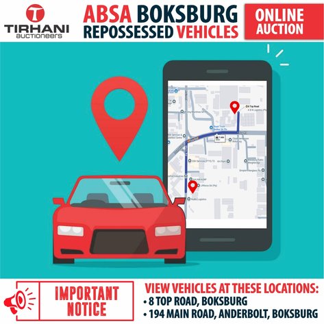 Image for ABSA BOKSBURG REPOSSESSED VEHICLES ONLINE AUCTION AUGUST 2025
