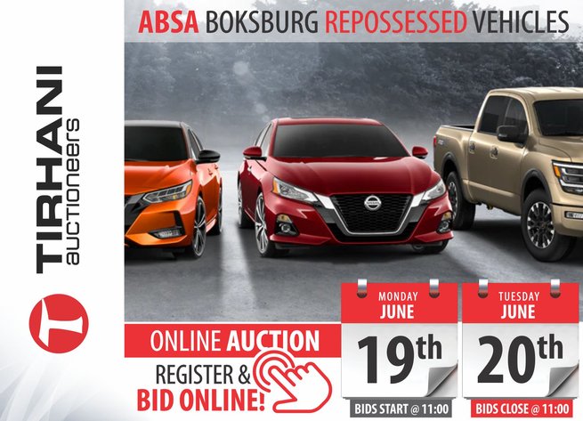 Image for ABSA BOKSBURG REPOSSESSED VEHICLES ONLINE AUCTION