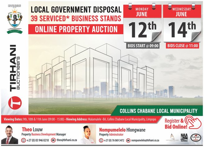 Image for Collins Chabane Local Municipality 39 Serviced* Business Stands Online Property Auction