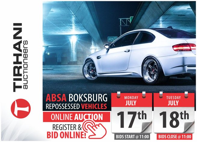Image for ABSA BOKSBURG REPOSSESSED VEHICLES ONLINE AUCTION