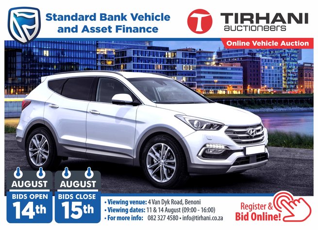 Image for STANDARD BANK VEHICLE AND ASSET FINANCE ONLINE AUCTION & OTHER MATTERS