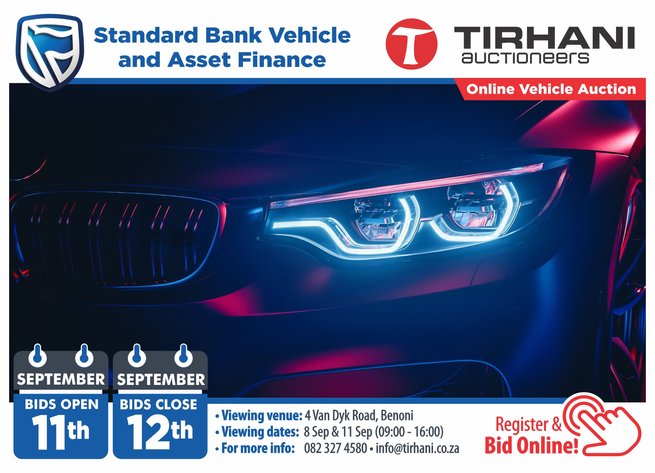 Image for STANDARD BANK VEHICLE AND ASSET FINANCE ONLINE AUCTION & OTHER MATTERS