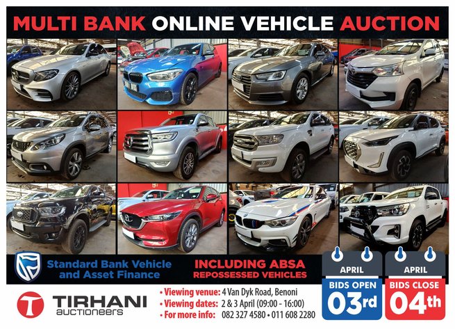 Image for MULTI BANK ONLINE VEHICLE AUCTION APRIL 2024