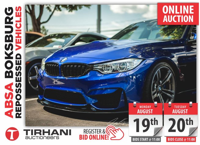 Image for ABSA BOKSBURG REPOSSESSED VEHICLES ONLINE AUCTION AUG 2024