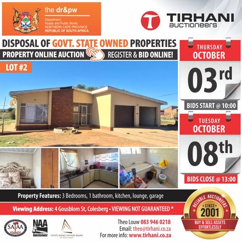 Image for NCDRPW Government Disposal Property Online Auction