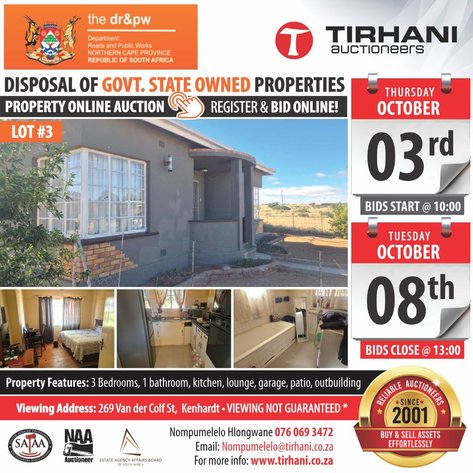 Image for NCDRPW Government Disposal Property Online Auction