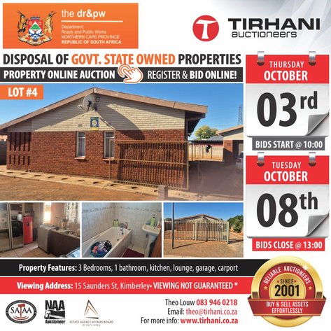 Image for NCDRPW Government Disposal Property Online Auction