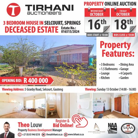 Image for 3 BEDROOM HOUSE IN SELCOURT, SPRINGS