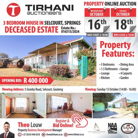 Image for 3 BEDROOM HOUSE IN SELCOURT, SPRINGS