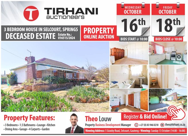 Image for 3 BEDROOM HOUSE IN SELCOURT, SPRINGS