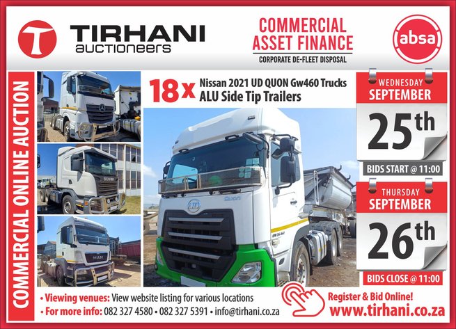 Image for ABSA CAF (COMMERCIAL ASSET FINANCE) | CORPORATE DE-FLEET DISPOSAL | ONLINE AUCTION