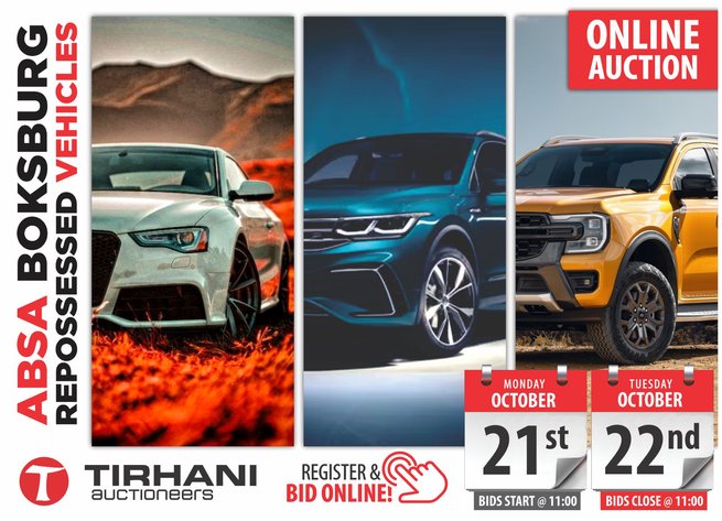 Image for ABSA BOKSBURG REPOSSESSED VEHICLES ONLINE AUCTION OCT 2024