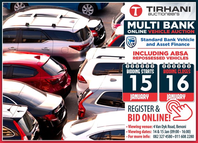 Image for MULTI BANK ONLINE VEHICLE AUCTION JANUARY 2025