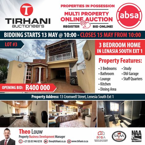 Image for ABSA PROPERTIES IN POSSESSION MULTI PROPERTY ONLINE AUCTION