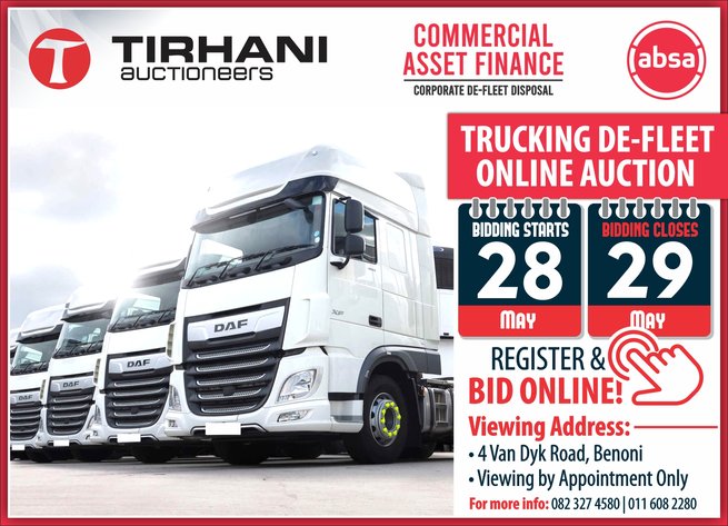Image for ABSA CAF (COMMERCIAL ASSET FINANCE) | TRUCKING DE-FLEET DISPOSAL | ONLINE AUCTION MAY 2025